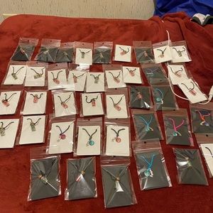 Necklaces and earrings